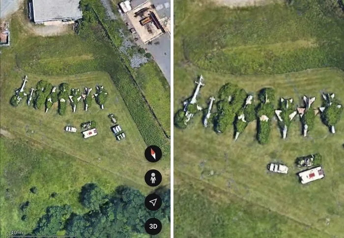 I Noticed On These On Google Earth