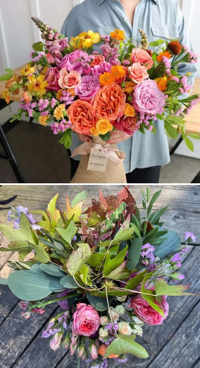 Ramo "Now and Gem" de Farmgirl Flowers. Encargué flores para mi ramo de novia, estaba muy ilusionada. ¡Qué vergüenza!