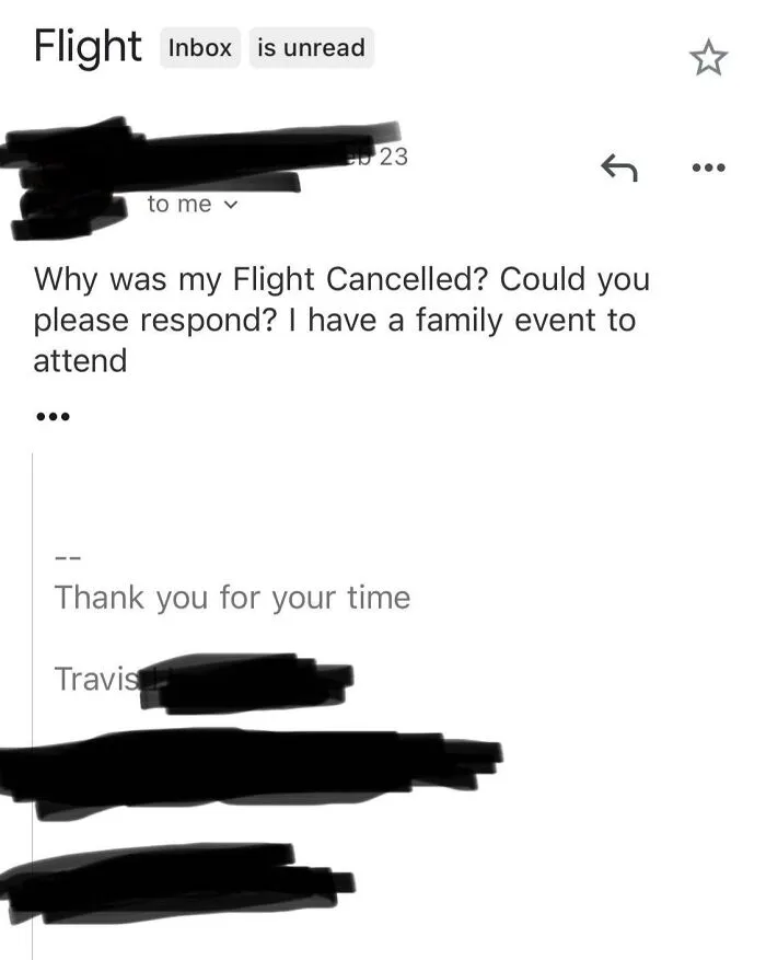 Person Who Hacked My Credit Card Emailed Me Asking Why I Canceled His Flight