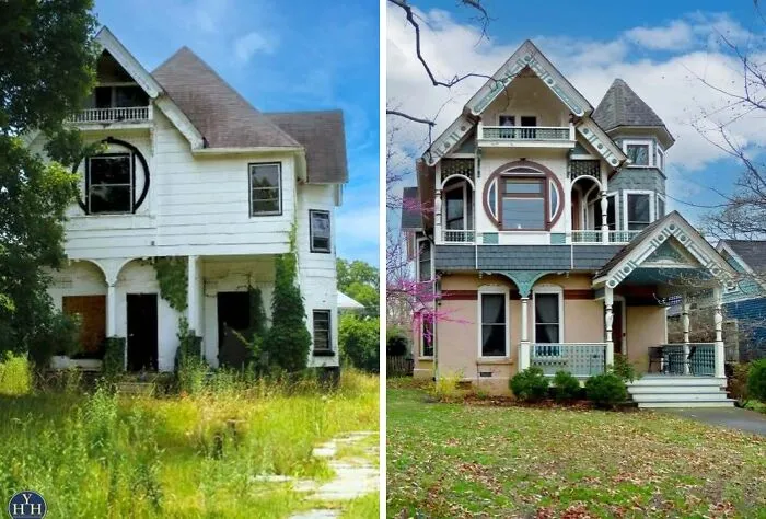 20 Casas históricas que fueron restauradas a su antigua gloria