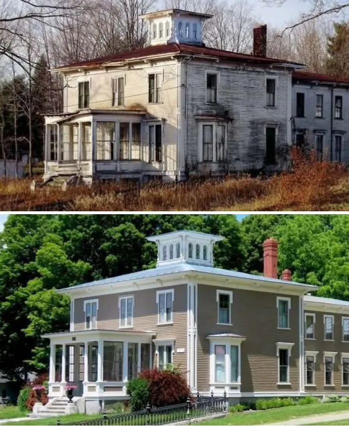 20 Casas históricas que fueron restauradas a su antigua gloria