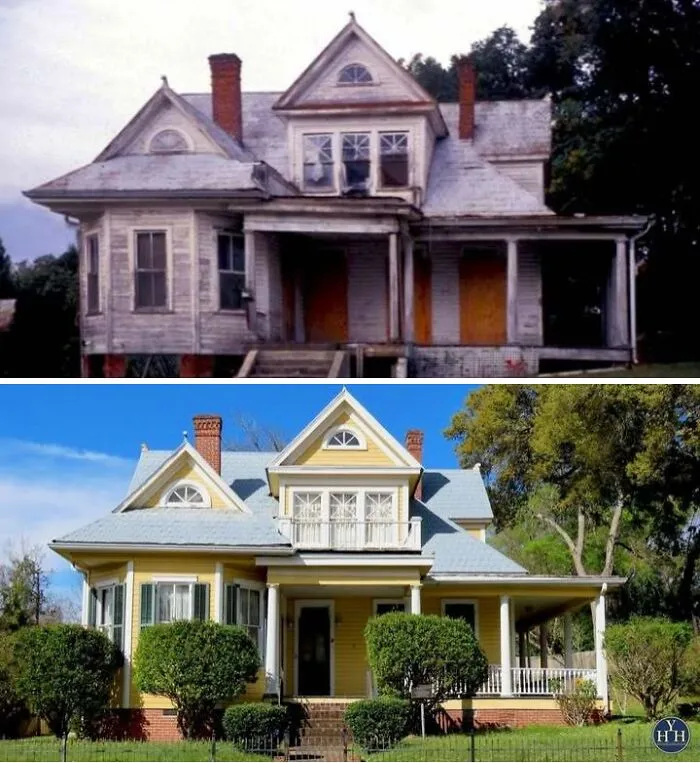 20 Casas históricas que fueron restauradas a su antigua gloria