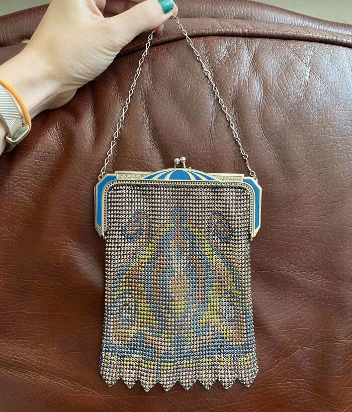$2.99 For This Whiting & Davis Art Deco Mesh Bag From The 1920s. I’m Still In Shock