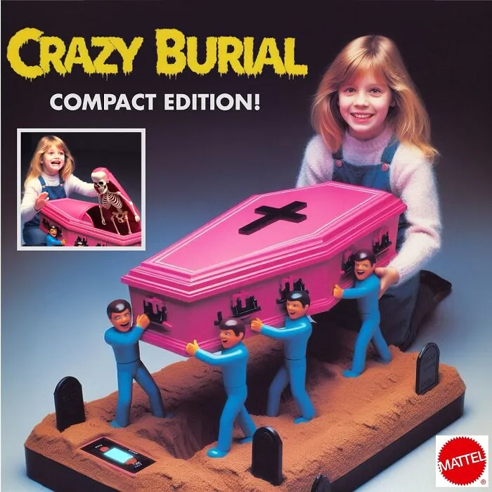 Crazy Burial Compact Coffin Balancing Game By Mattel