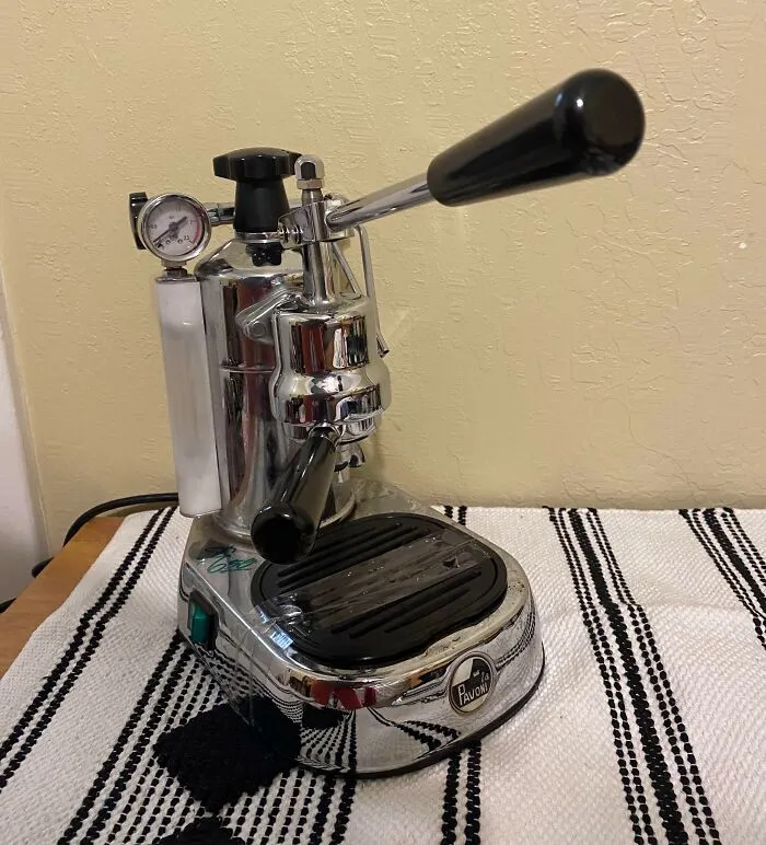 When The Checker Asked Me What This Was, I Muttered That It’s For Making Coffee And Ran Away. $1200 La Pavoni Europiccola Espresso Maker For $6.50 At Goodwill