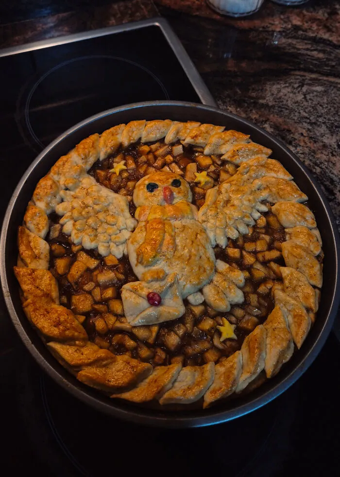Acabo de hacer esta tarta de manzana 🍂