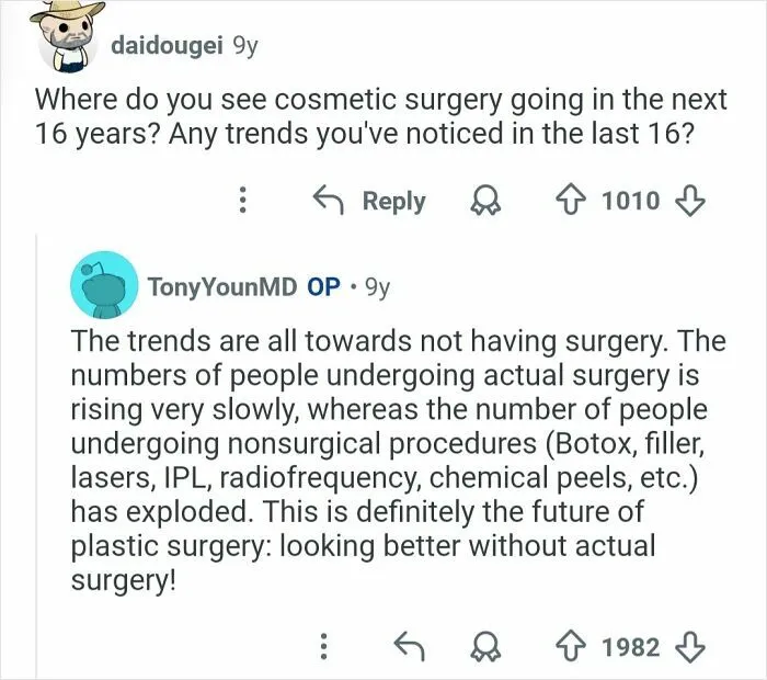 50 Honest Answers From Plastic Surgeons That May Change How You See Cosmetic Work