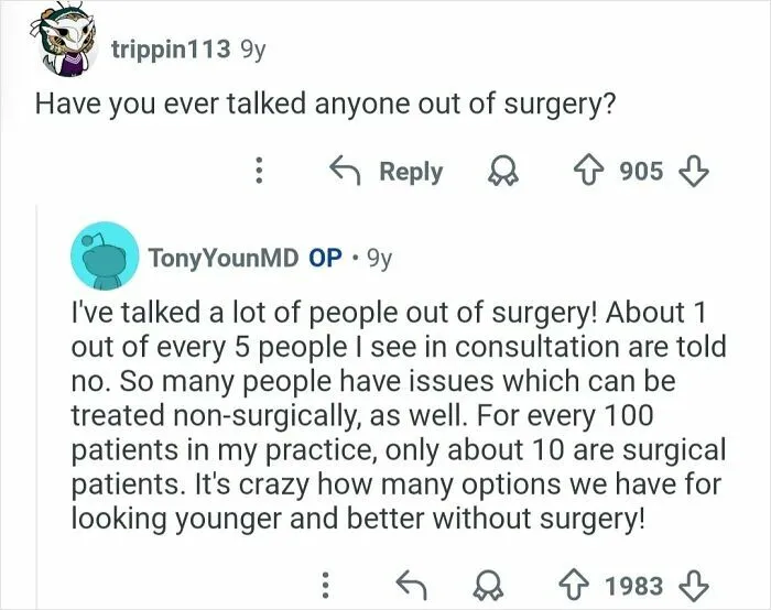 50 Honest Answers From Plastic Surgeons That May Change How You See Cosmetic Work