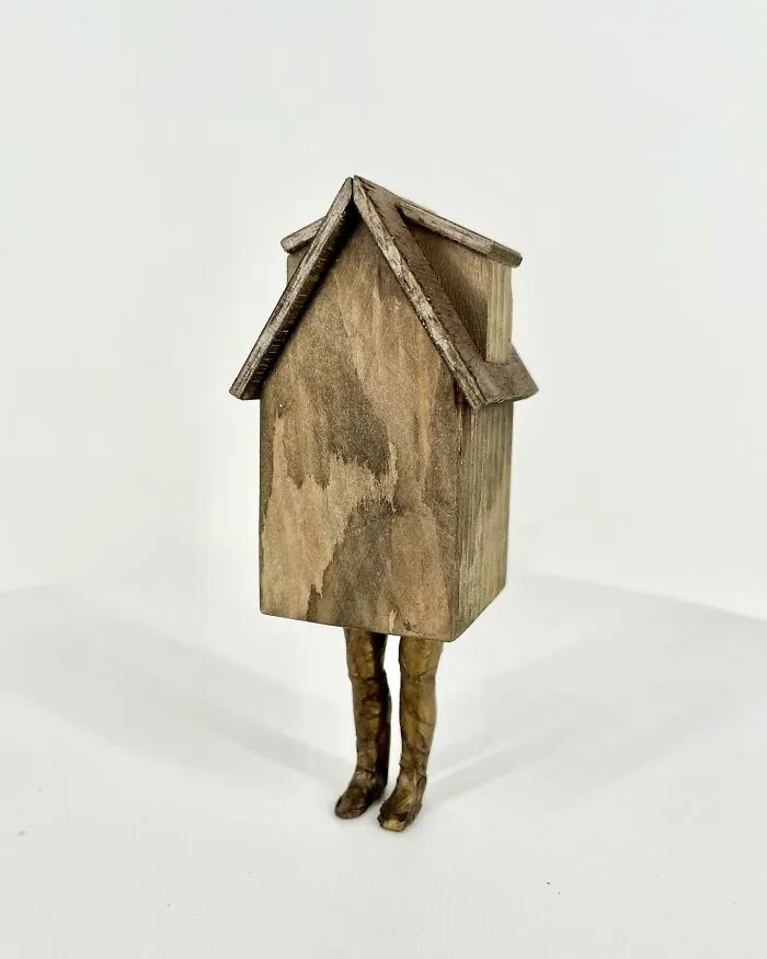 Artist Uses Cardboard And Texture To Capture The Fragility Of Architecture (20 Pics)