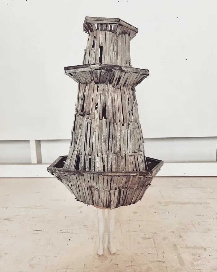 Artist Uses Cardboard And Texture To Capture The Fragility Of Architecture (20 Pics)