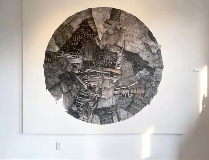 Artist Uses Cardboard And Texture To Capture The Fragility Of Architecture (20 Pics)
