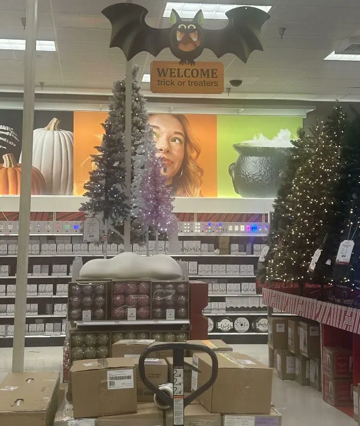Ah Yes, My Favorite Halloween Tradition, The Christmas Tree
