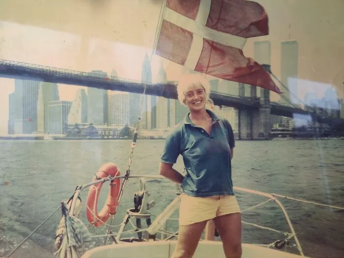 Mi mamá en Nueva York, cuando navegó alrededor del mundo [1984-85]