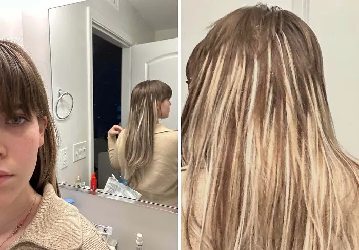 La estilista que me puso las extensiones no me hace caso