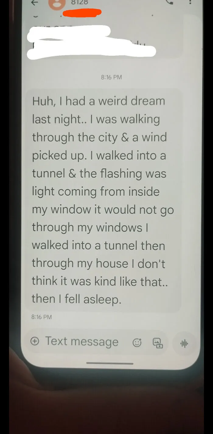 This Weird Text My GF Received From A Short Alert Number