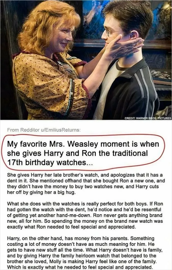 One Of The Many Mrs Weasley Moments I Like From The Books