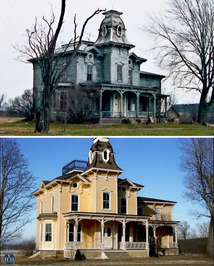 20 Casas históricas que fueron restauradas a su antigua gloria