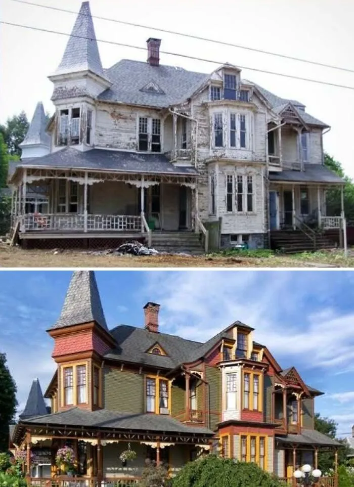 20 Casas históricas que fueron restauradas a su antigua gloria