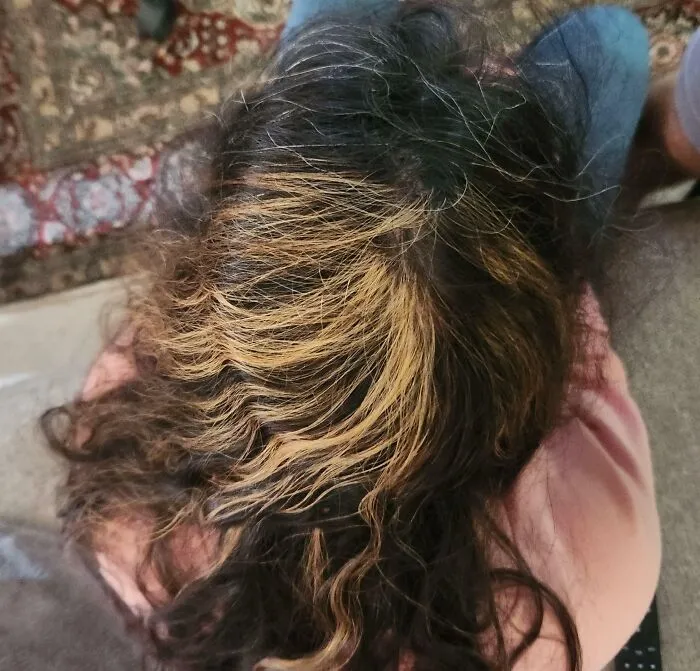 Mi esposa quería cubrirse las canas y hacerse unas mechas sutiles para una boda. Su colorista tuvo una emergencia médica durante la sesión.