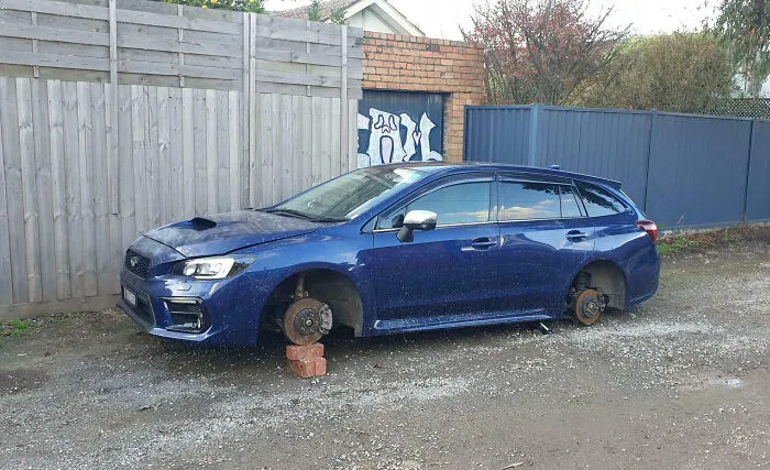 Así encontré mi coche esta mañana