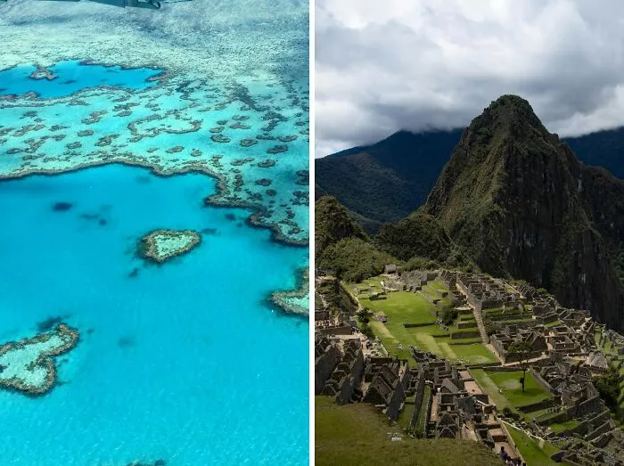 Swim in the Great Barrier Reef or hike the Machu Picchu trail?