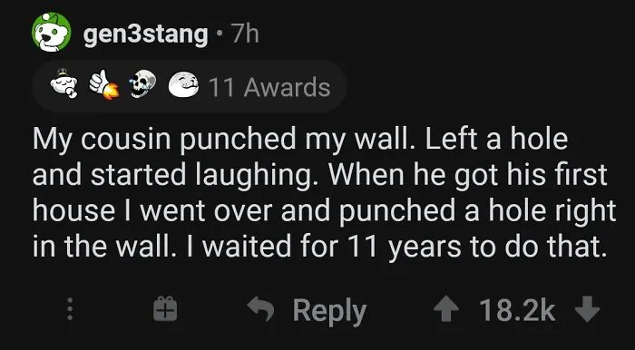 Madlad Waits 11 Years To Get Revenge For His Wall