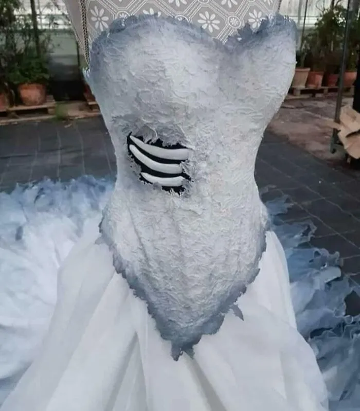 Vestido de boda inspirado en la novia cadáver