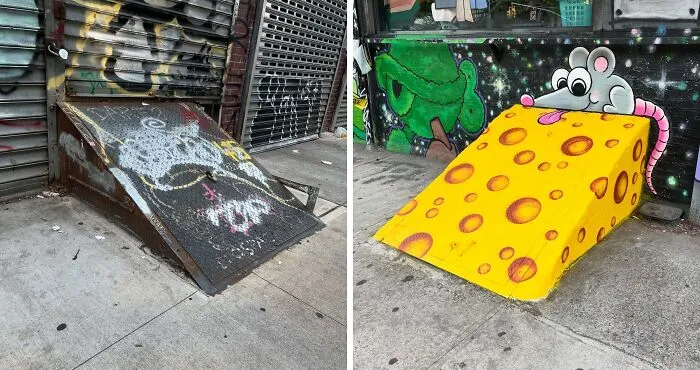 25 New Street Art Pieces That Cleverly Interact With Their Surroundings By Tom Bob