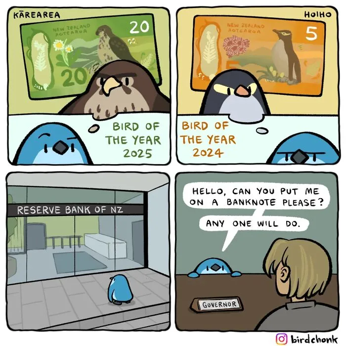 20 New Bird Comics That Find Humor And Absurdity In Little Daily Things, By This Artist