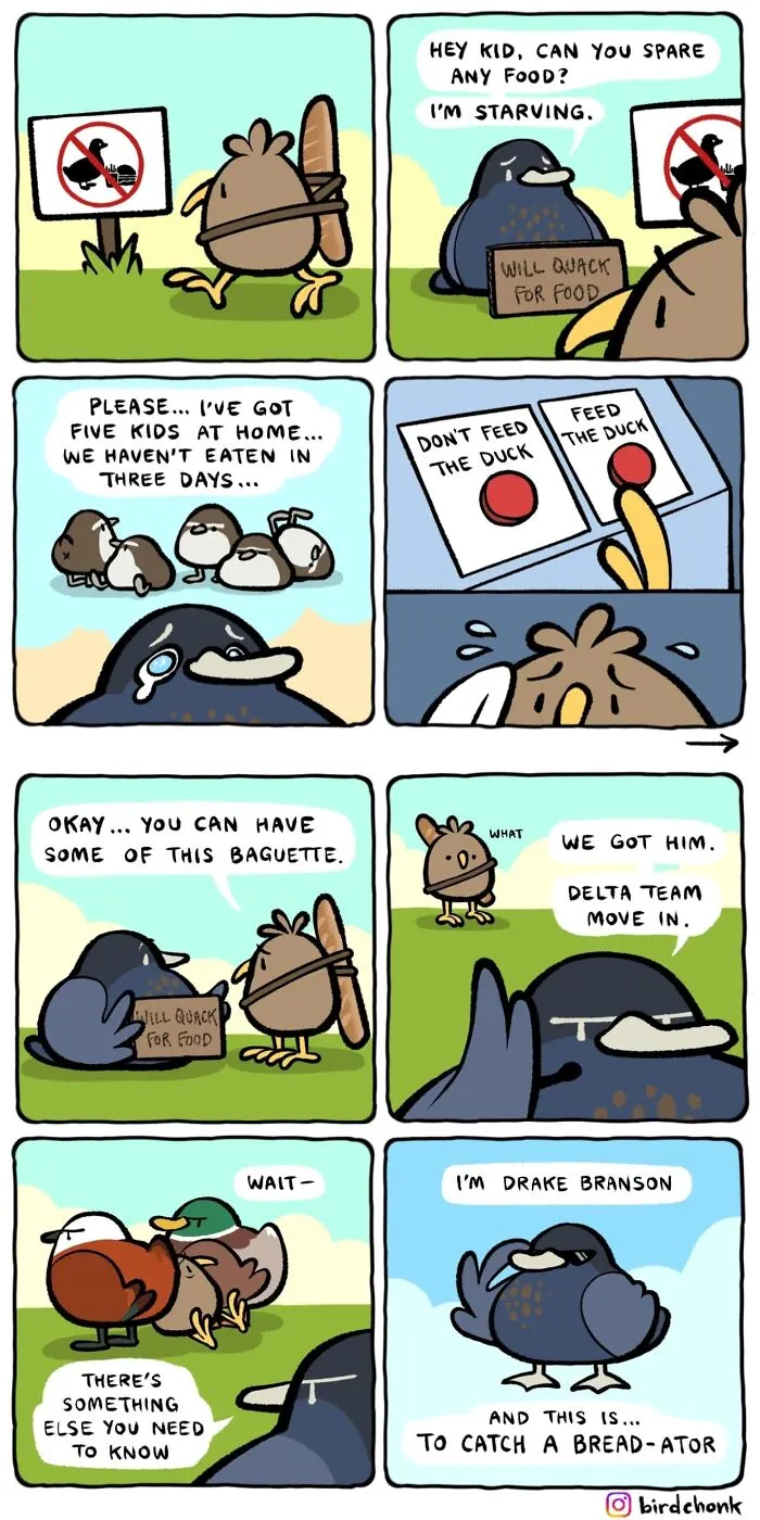 20 New Bird Comics That Find Humor And Absurdity In Little Daily Things, By This Artist