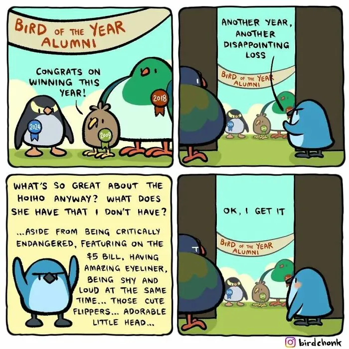 20 New Bird Comics That Find Humor And Absurdity In Little Daily Things, By This Artist