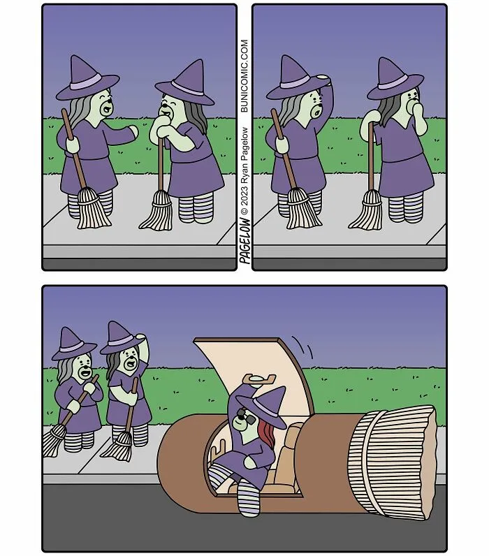 Ryan Pagelow’s Funniest Halloween Comics That Mix Creepy, Cute, And Clever Humor