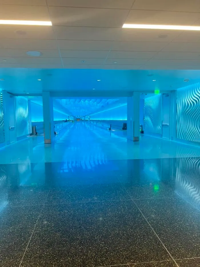 Nothing Is More Liminal Than The New Tunnel In The Salt Lake City Airport At Midnight. Half Beautiful, Half Eerie— I Couldn’t Stop Taking Pictures