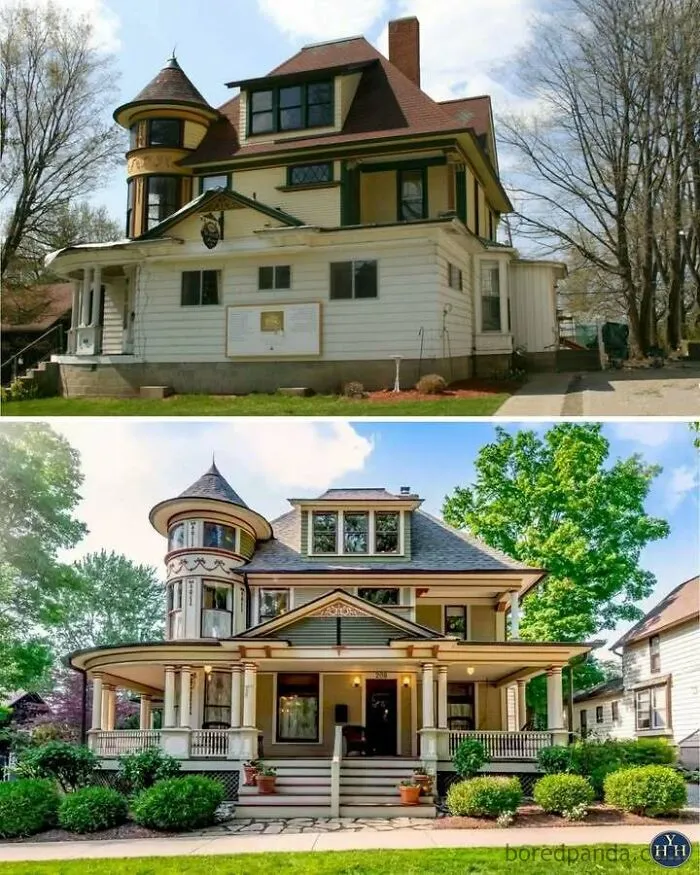 20 Casas históricas que fueron restauradas a su antigua gloria