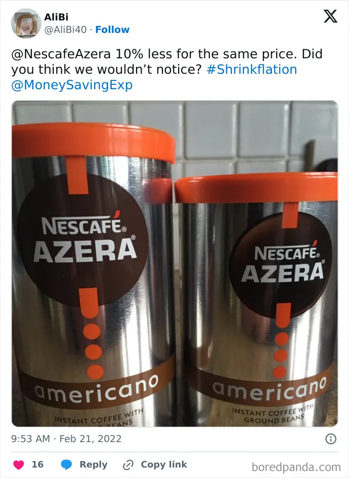 10% Less For The Same Price. Did You Think We Wouldn’t Notice?