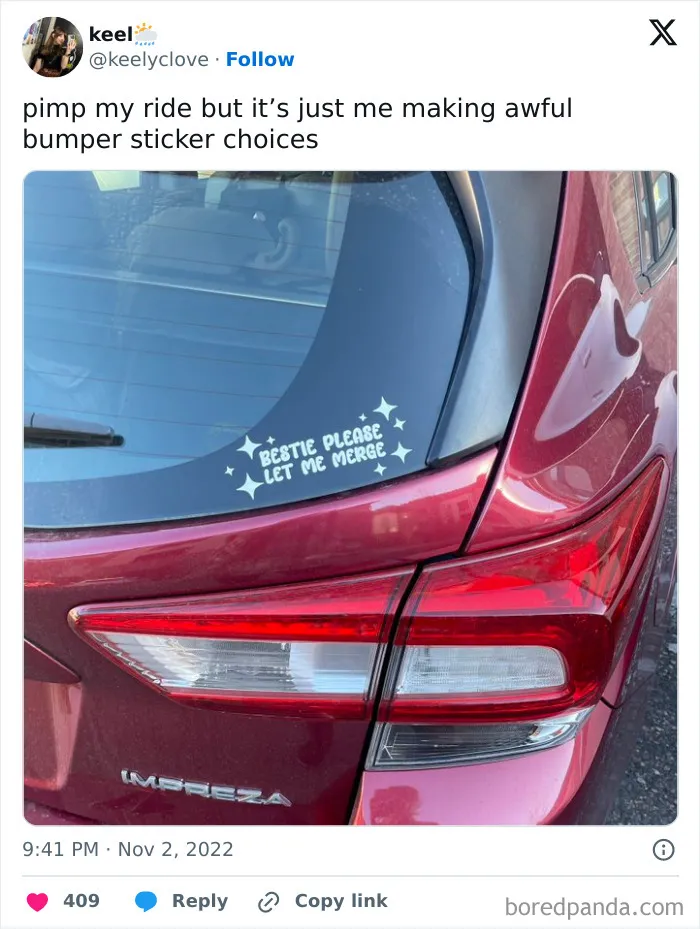 If I Ever See This Around Town I Will Slam The Brakes And Let You Merge Immediately