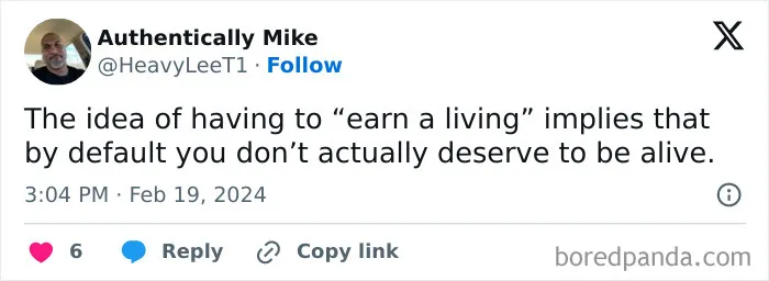 Earning The Right To Live