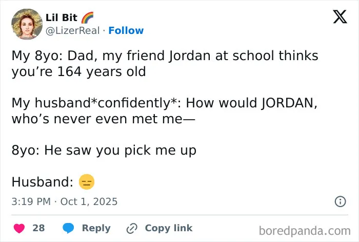 Screenshot of a funny parenting tweet humorously showing parents barely making it through October on X.