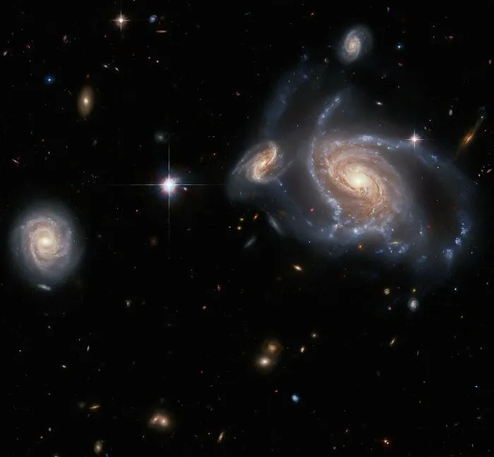 Hubble Views A Vast Galactic Neighborhood, January 08, 2024