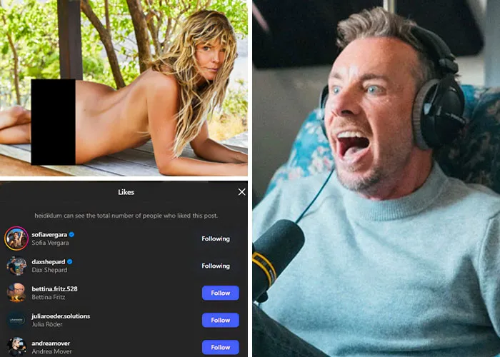 Dax Shepard Left A Heart On Heidi Klum’s Thirst Trap