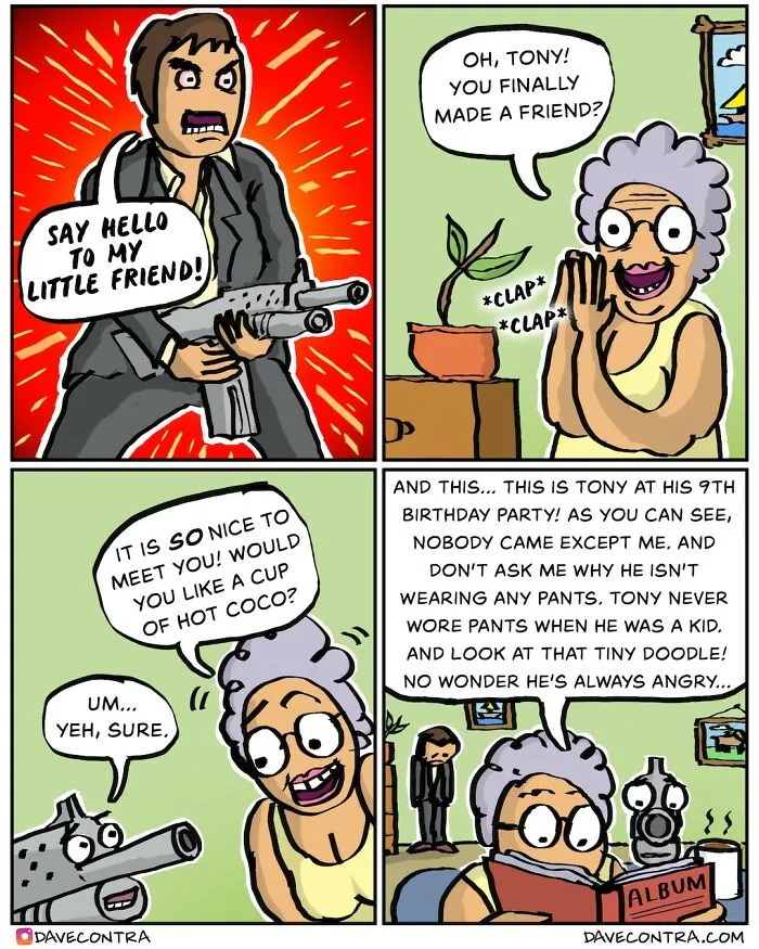 45 Best Twisted Comics By Dave Contra That Fans Of Dark Humor Might Love