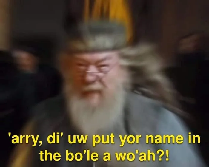 If Michael Gambon Was 100% English: