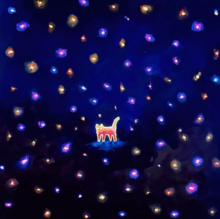 German Digital Artist Turns Black Cats Into Mysterious Travelers In Vast Colorful Landscapes (70 Pics)