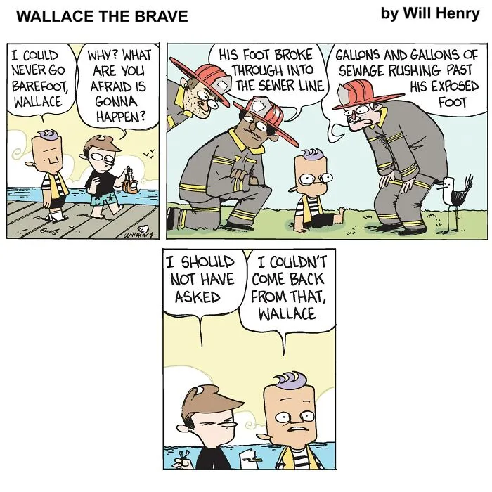 35 New And Funny ‘Wallace the Brave’ Comics This Artist Created To Brighten Your Day