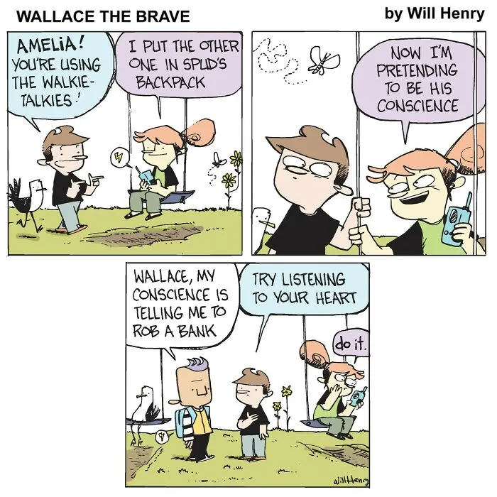 35 New And Funny ‘Wallace the Brave’ Comics This Artist Created To Brighten Your Day