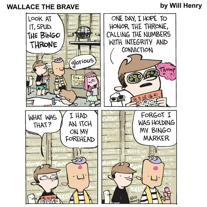 35 New And Funny ‘Wallace the Brave’ Comics This Artist Created To Brighten Your Day