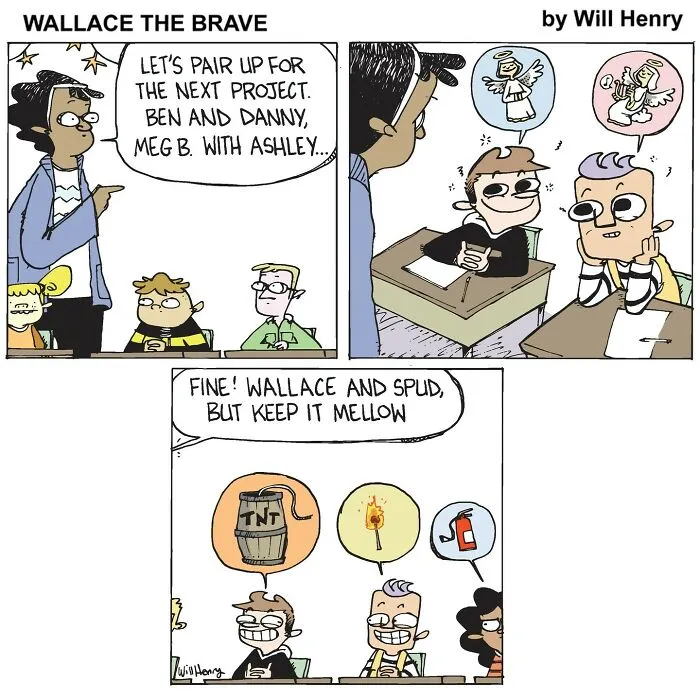 35 New And Funny ‘Wallace the Brave’ Comics This Artist Created To Brighten Your Day