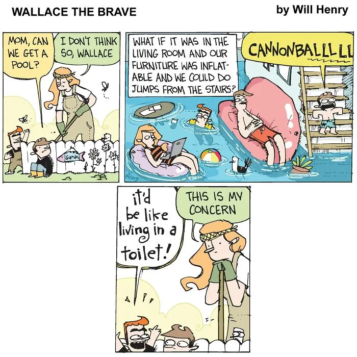 35 New And Funny ‘Wallace the Brave’ Comics This Artist Created To Brighten Your Day