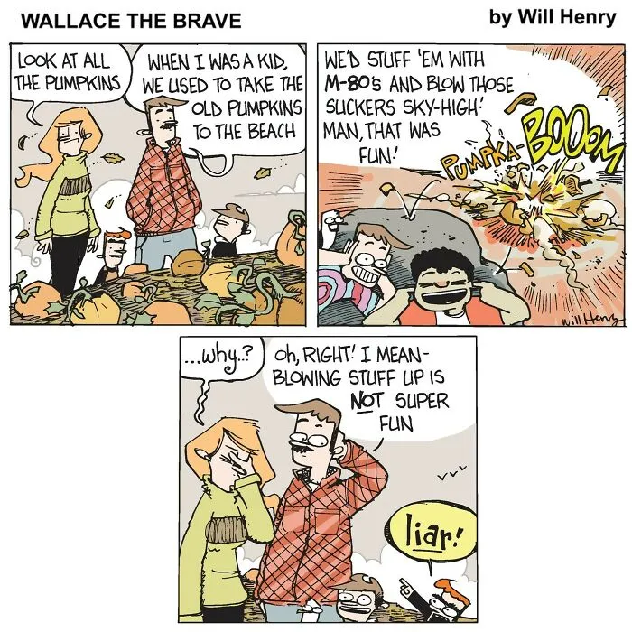 35 New And Funny ‘Wallace the Brave’ Comics This Artist Created To Brighten Your Day