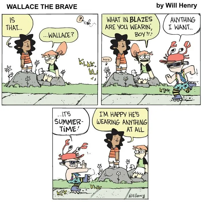 35 New And Funny ‘Wallace the Brave’ Comics This Artist Created To Brighten Your Day
